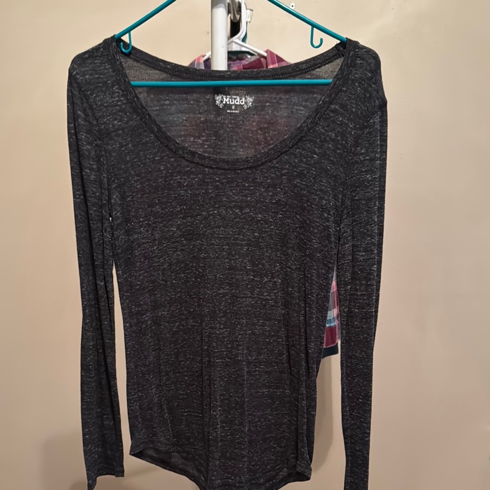 Mudd Women's Black Long Sleeve Top